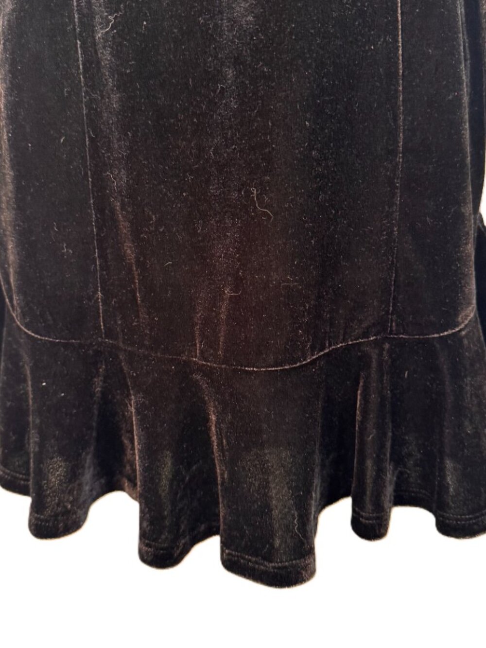 Pink Lily Black Velvet Bodycon Mini Dress Long Sleeve Mock Neck Goth Punk Small - Picture 8 of 13